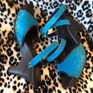Super Cute Turquoise Ankle wrap sandals 💙